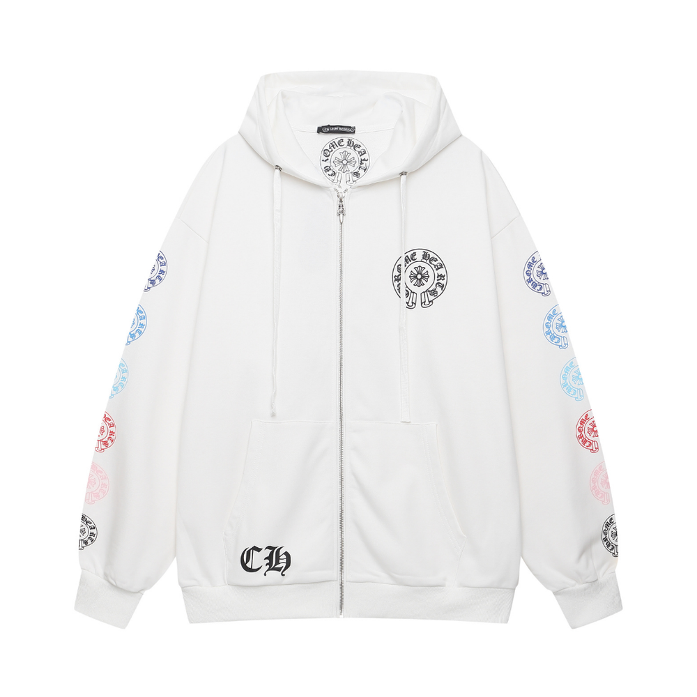 Chrome Zip Hoodie