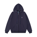 Polo Navy Zip Hoodie