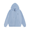 Polo Blue Zip Hoodie