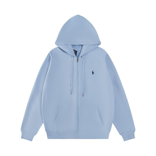 Polo Blue Zip Hoodie