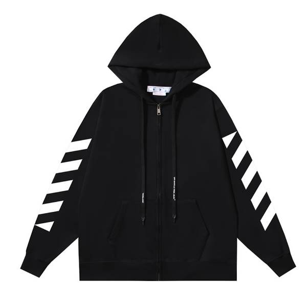 Off-W Monogram Zip Hoodie