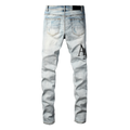 Amr Staggered Gradient Blue Jeans