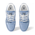 Monogram Blue White Trainer