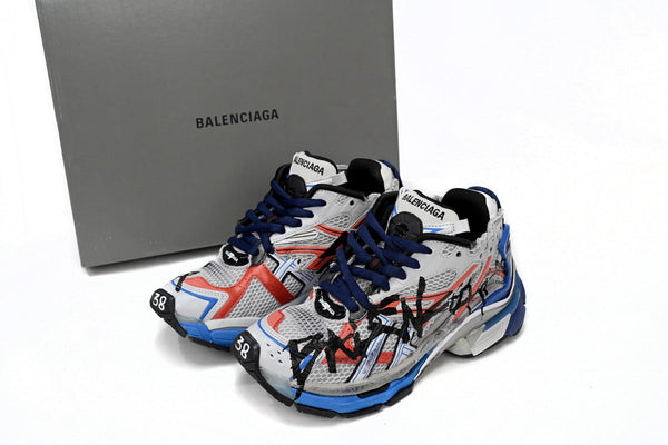BALENCI Runner White And Blue