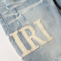 Amr White Patch Jeans