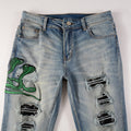 Amr Snake Blue Jeans