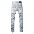 Amr Ripped Light Blue Diamonds Jeans