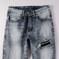Amr Black Patch Jeans