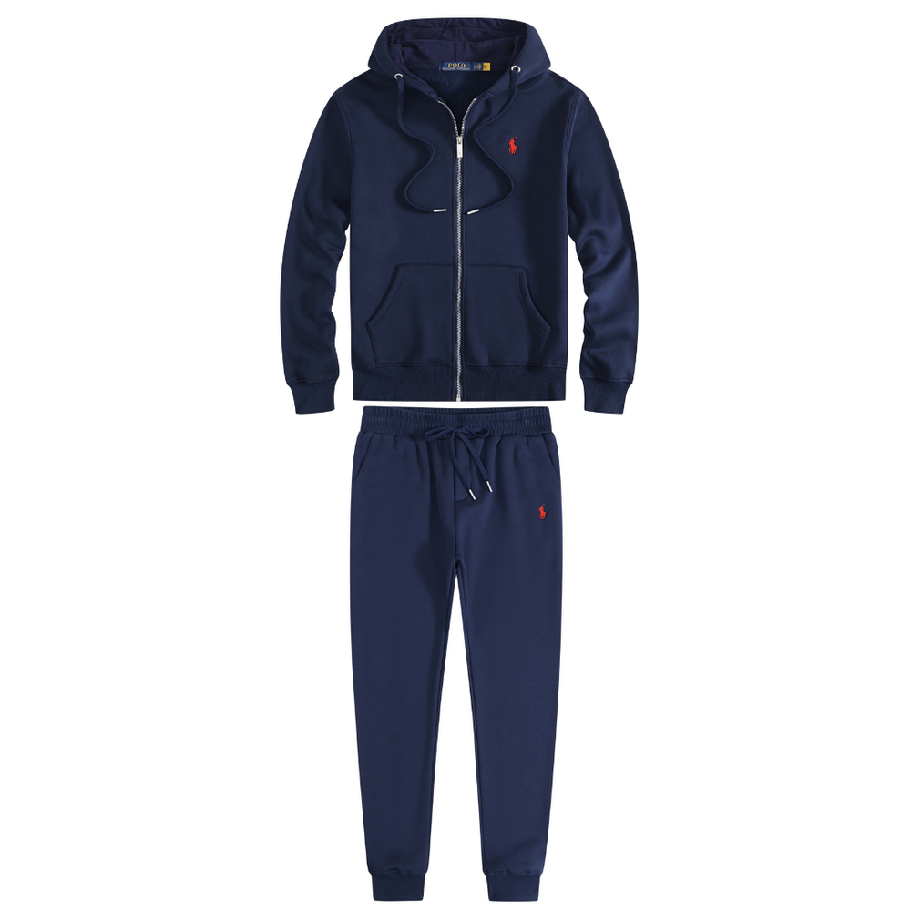 Polo Navy Red Tracksuit