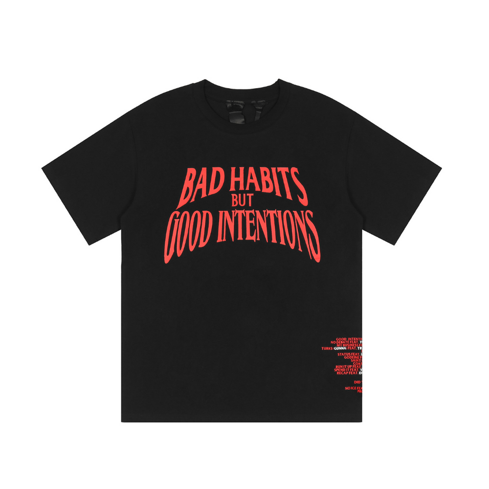 Vlone Bad Habits Good Intentions T-shirt