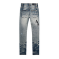 Amr Black Staggered Jeans