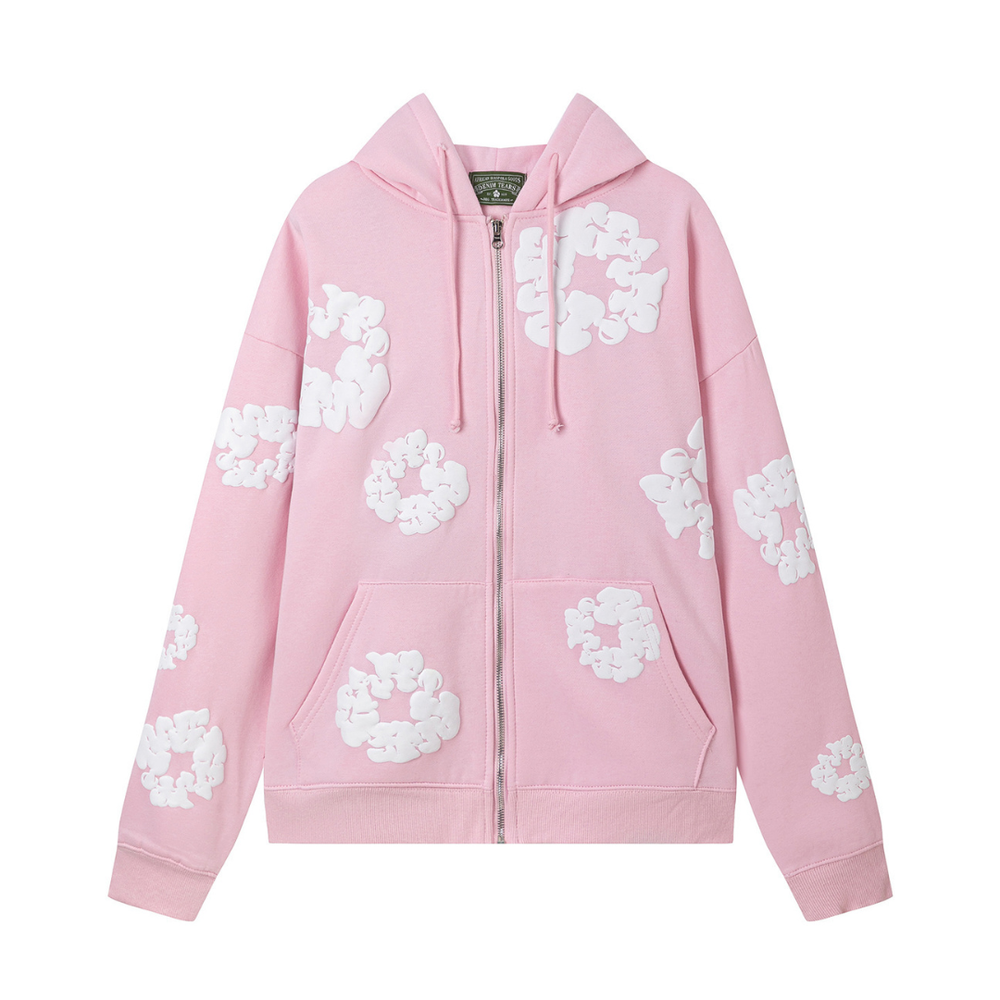 Denim Trs Zip Hoodie