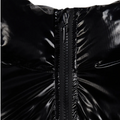 Women Decoded Hooded Shiny Black Jacket