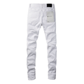 Purple White Jeans