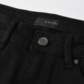 Amr Red Patch Staggered Jeans