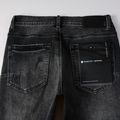 Purple Ripped Grey Black Jeans