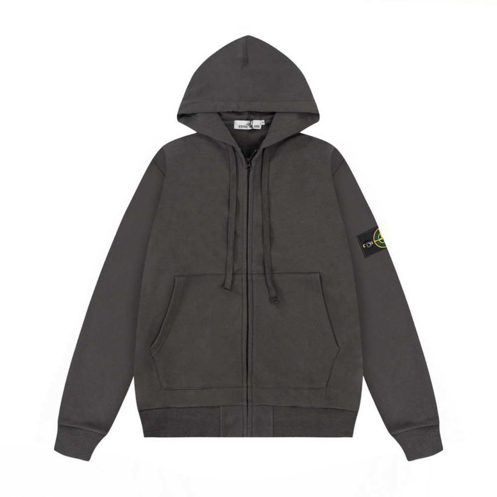 Monogram Zip Hoodie