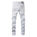 Purple White Paint Jeans