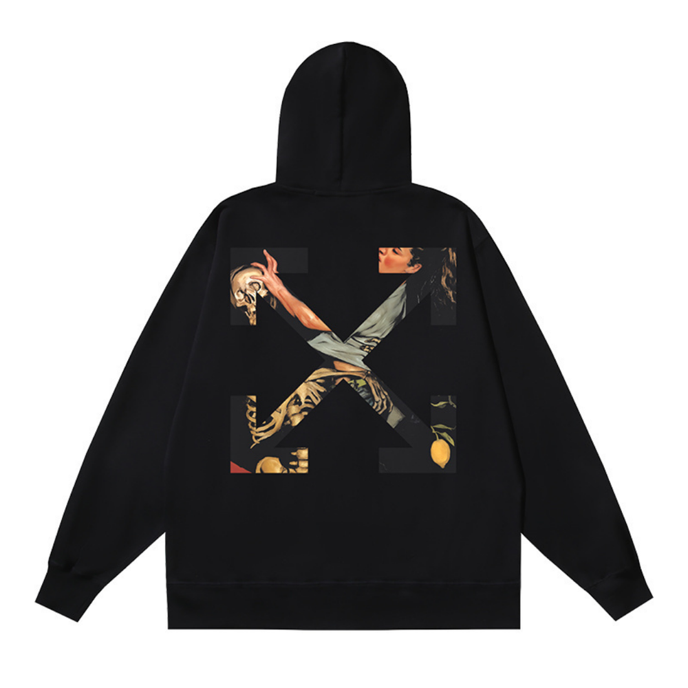 Off-W Monogram Zip Hoodie
