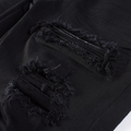 Amr Black Patch Jeans