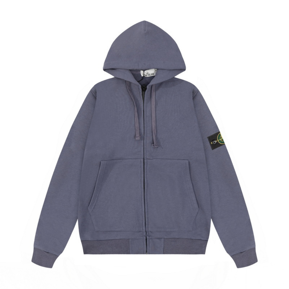 Monogram Zip Hoodie
