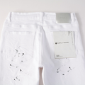 Purple White Paint Jeans