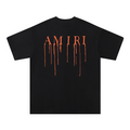 Amr Paint Drip AM Black T-shirt